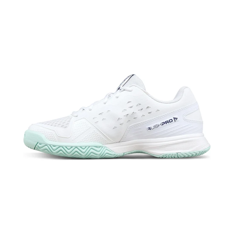 Rush Pro Jr Allcourtschuh Kinder-weiß, türkis
