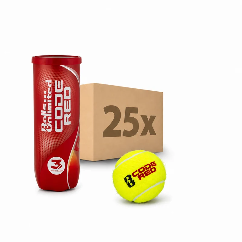 Tennisbälle Code Red 25 x 3er Dose im Karton