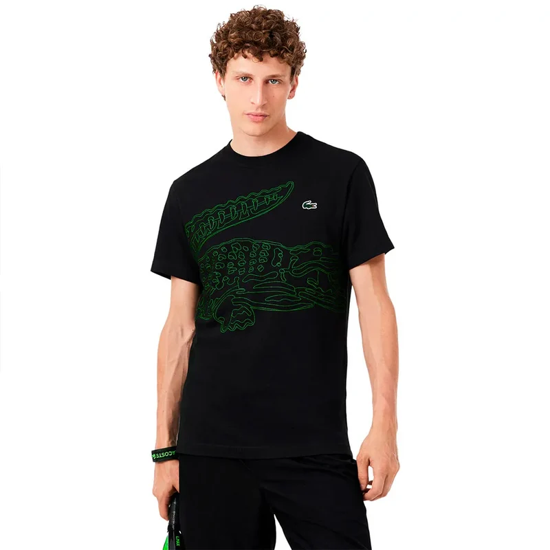 Camiseta Lacoste Ultra Dry Print Black