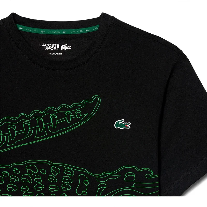 Camiseta Lacoste Ultra Dry Print Black