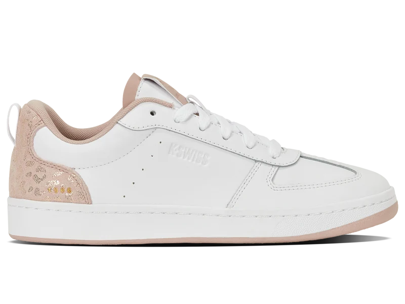 94734-103-M | COURT VARSITY | WHITE/LEOPARD/GOLD