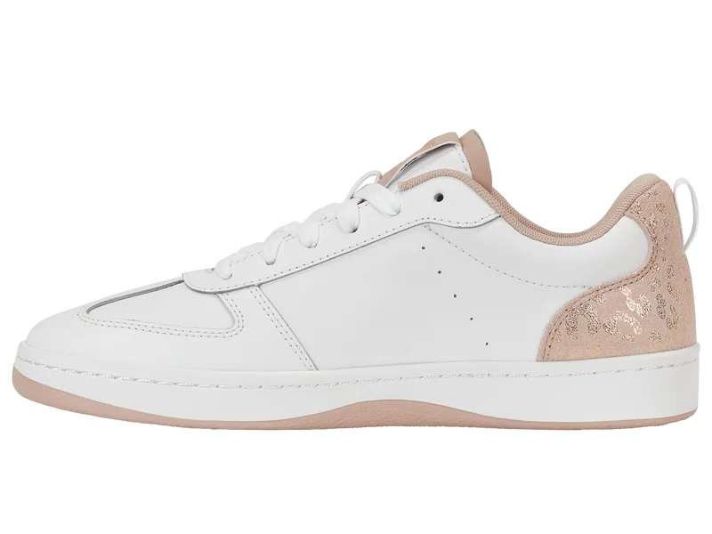 94734-103-M | COURT VARSITY | WHITE/LEOPARD/GOLD