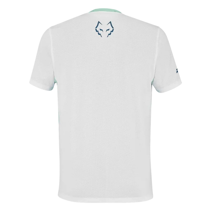 Camiseta Babolat Crew Neck White/White 2027 J. Lebron