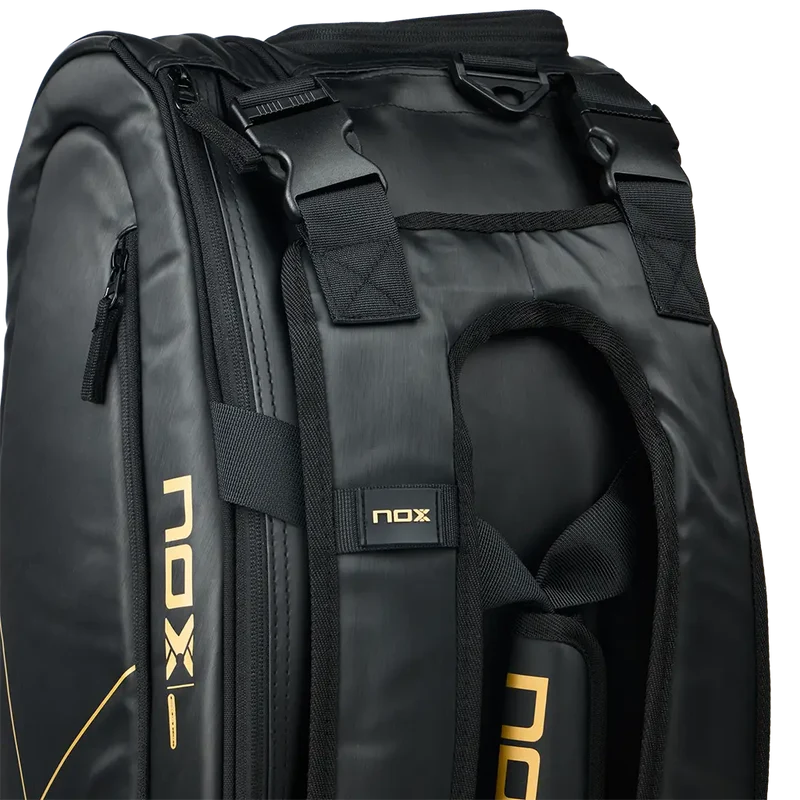 Paletero Nox AT10 Team Black Gold 2026 (Exclusivo PadelPROShop)