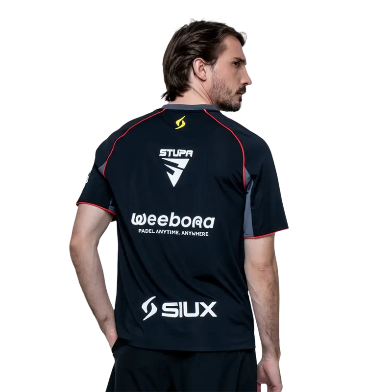 Pack Siux Electra Stupa — Pala ST4 Rulo + Camiseta Negro 2026