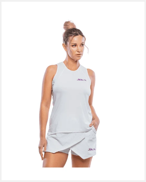 Siux Top Jacquard Wit