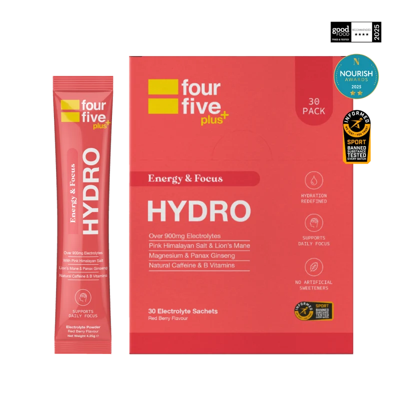 fourfive Hydro Energy & Focus Sachets Red Berry (30 Pack)
