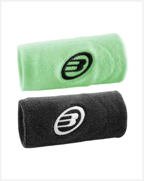 Bullpadel Zweetbandjes Zwart/Geel