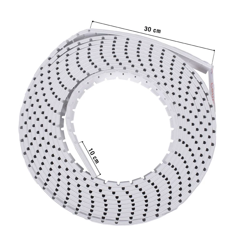 TENNtastic WHITE FLEX 5 – Tennislinien All-In-Set 50 mm, mit Befestigung, weiß
