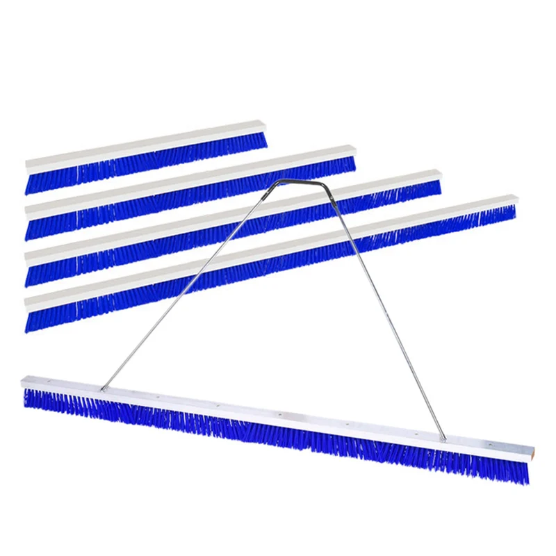 Spezialbesen Schmal Blau – 145,5 cm, harte Kunststoffborsten