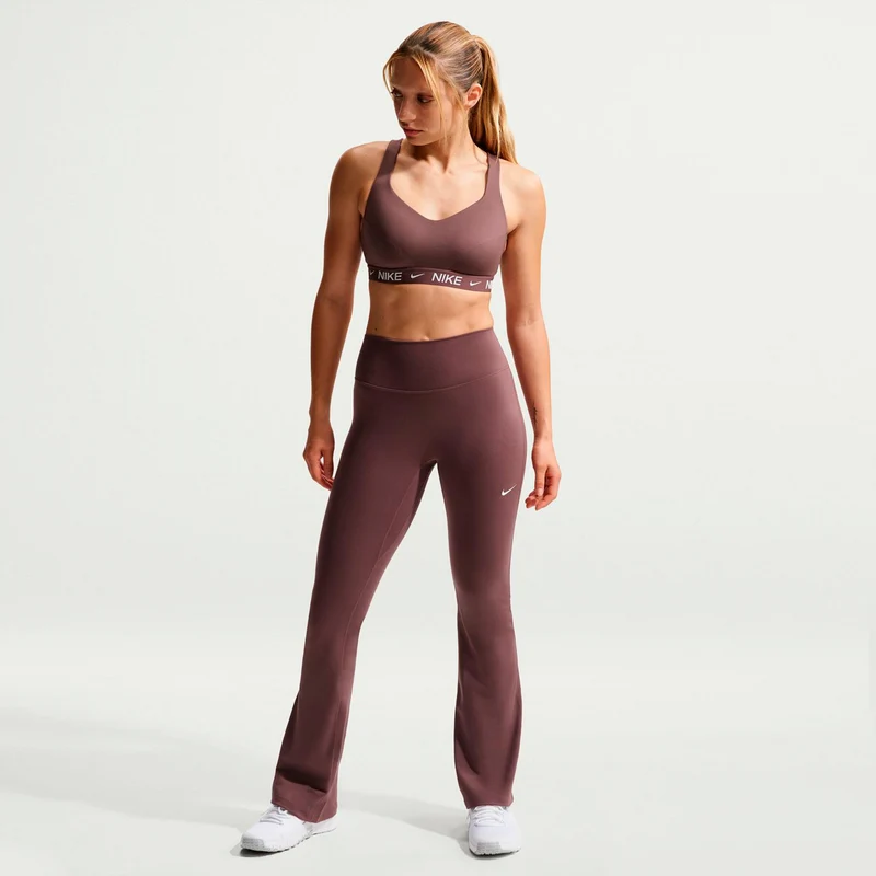 One High Waist Flare Tight Tight Damen - mauve