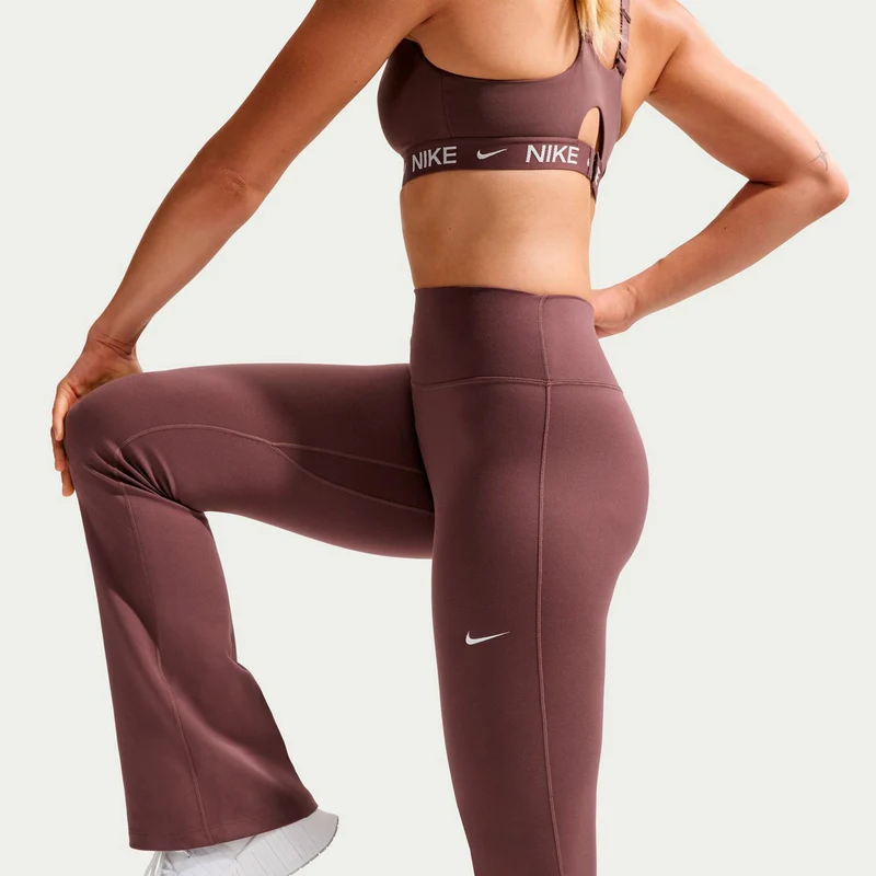 One High Waist Flare Tight Tight Damen - mauve