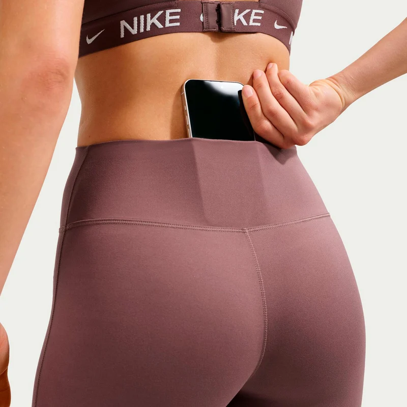 One High Waist Flare Tight Tight Damen - mauve