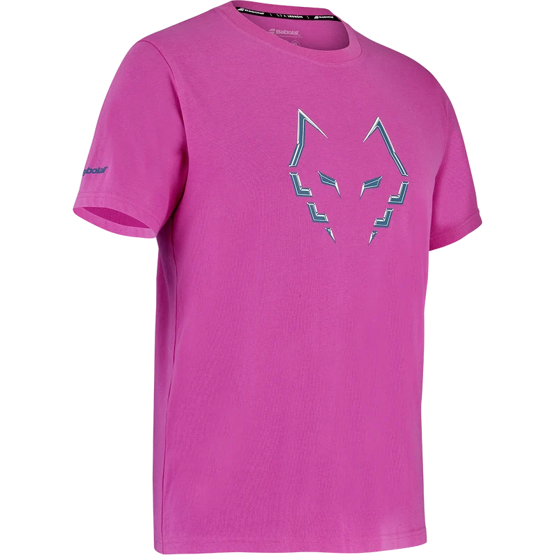 Babolat Men's Cotton Tee Lebron 27 Raspberry