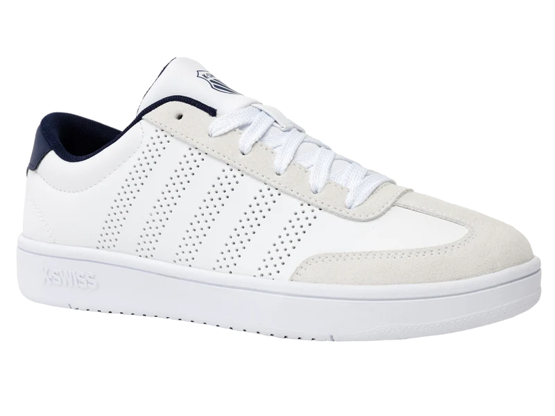 04784-124-M | COURT OPEN T-TOE | WHITE/INDIGO