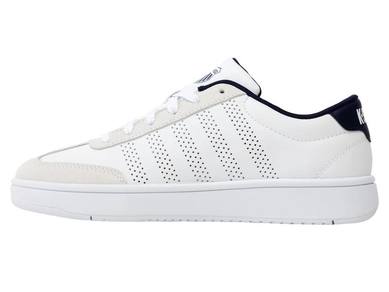 04784-124-M | COURT OPEN T-TOE | WHITE/INDIGO
