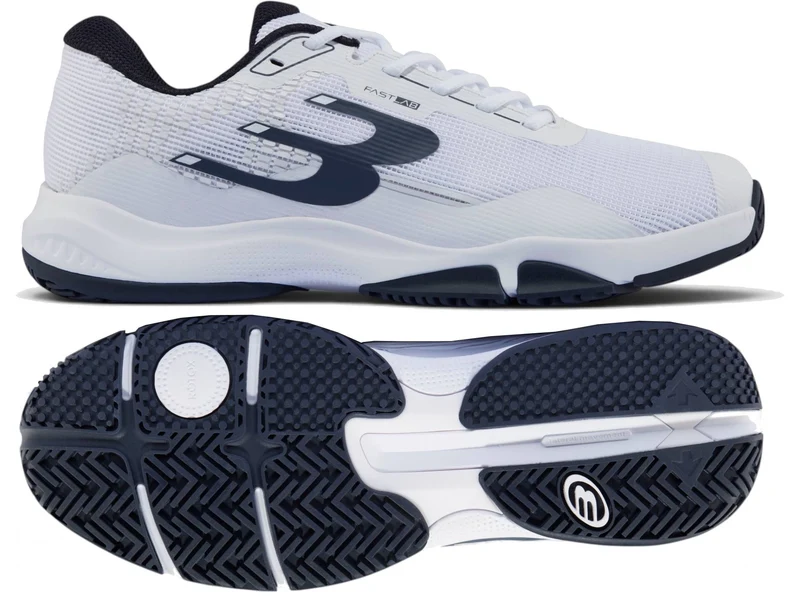 Bullpadel Hybrid Fly 26I Mens Padel Shoes - White / Navy
