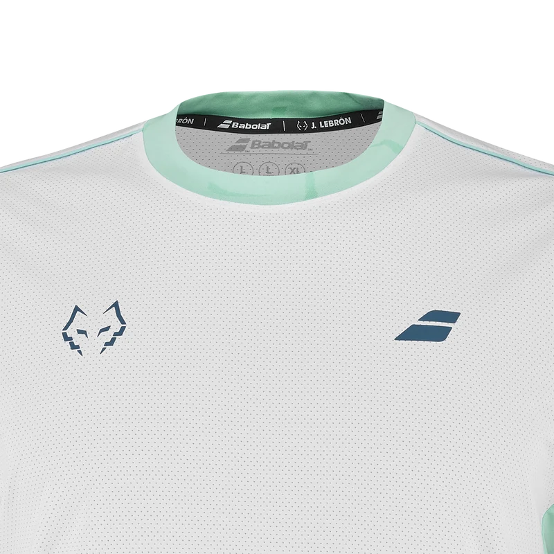 Babolat Men's Crew Neck Tee Lebron 27 White