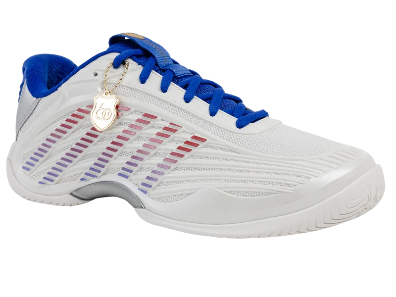 09629-104-M | HYPERCOURT EXPRESS 3 60TH | WIMBLEDON WHITE/DAZZLING BLUE/SILVER/MARS RED