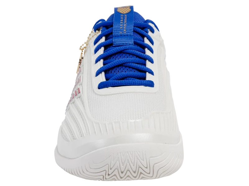 09629-104-M | HYPERCOURT EXPRESS 3 60TH | WIMBLEDON WHITE/DAZZLING BLUE/SILVER/MARS RED