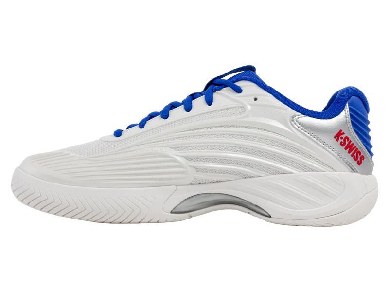 09629-104-M | HYPERCOURT EXPRESS 3 60TH | WIMBLEDON WHITE/DAZZLING BLUE/SILVER/MARS RED