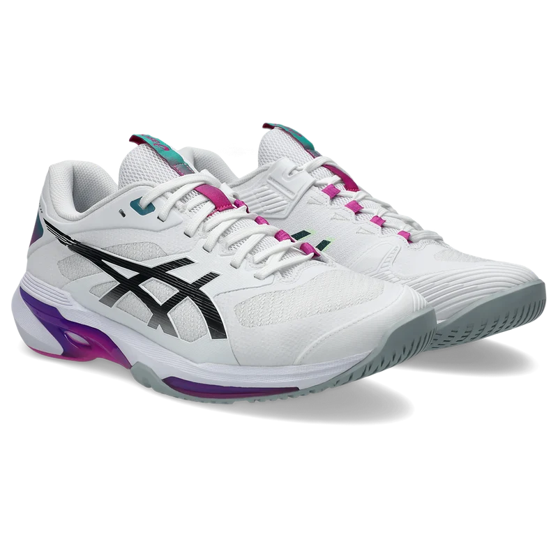Asics Men's Solution Speed FF 4 Tennis Shoes White Digital Sakura