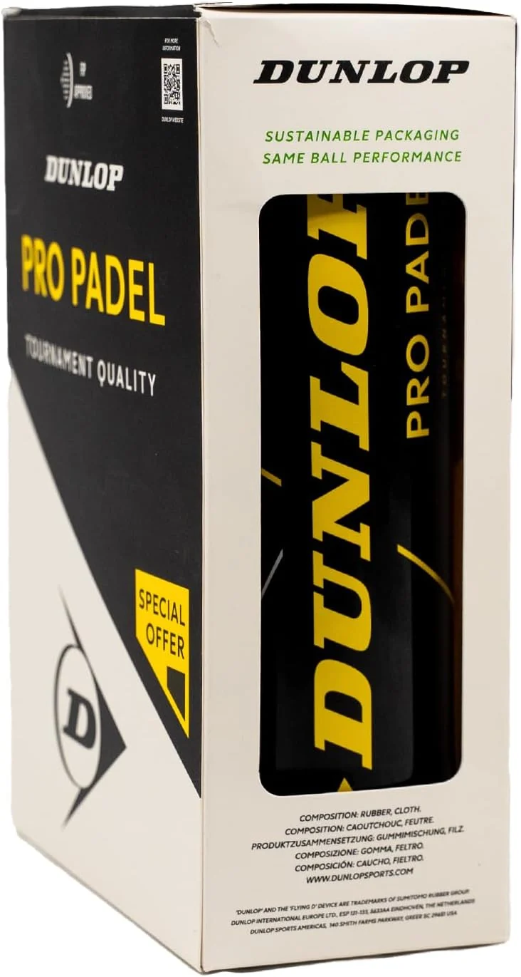 DUNLOP PRO PADEL 2x 3er Dose Padelbälle