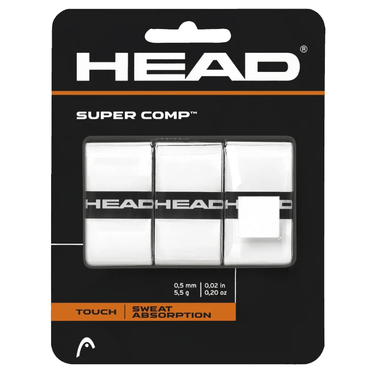 HEAD Super Comp Overgrip - 3 Pack White