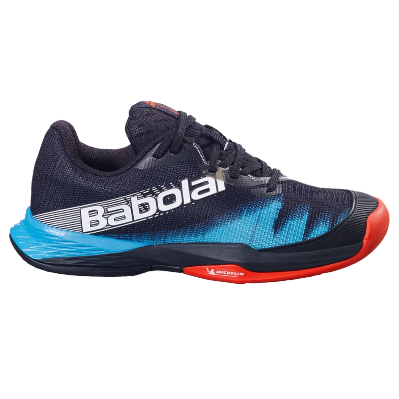 Babolat Junior Jet Premura 2 Padel Shoes Black Tomato Red