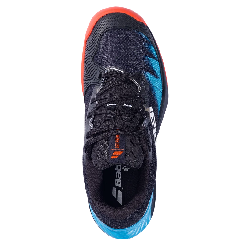 Babolat Junior Jet Premura 2 Padel Shoes Black Tomato Red