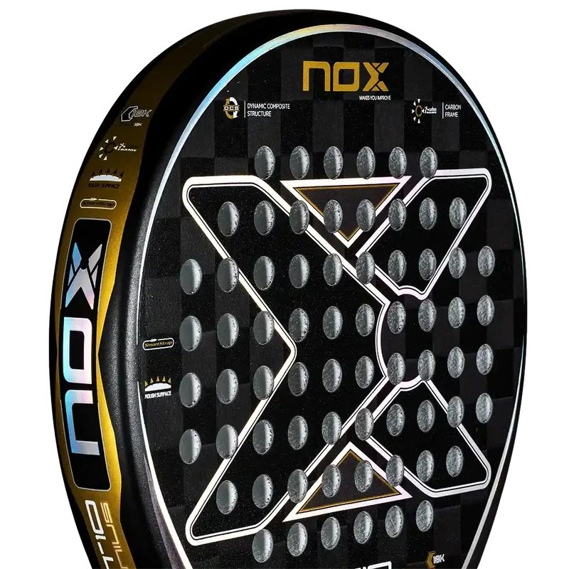 Pala Nox AT10 Genius 18k Negro/Oro (Exclusiva PadelPROShop)
