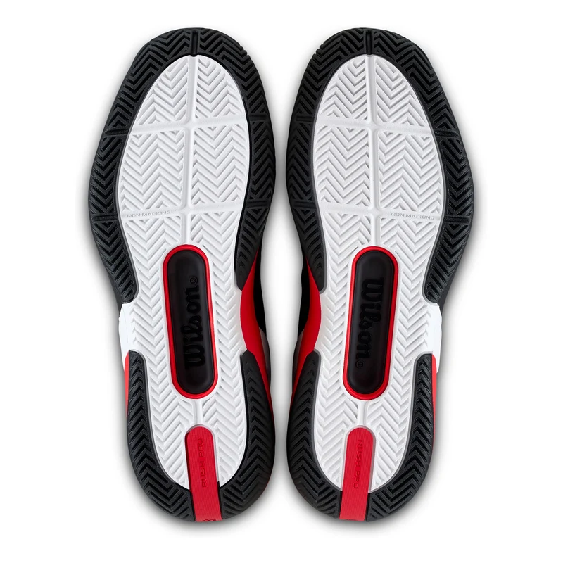 Rush Pro 5 Allcourtschuh Herren-schwarz, neonrot