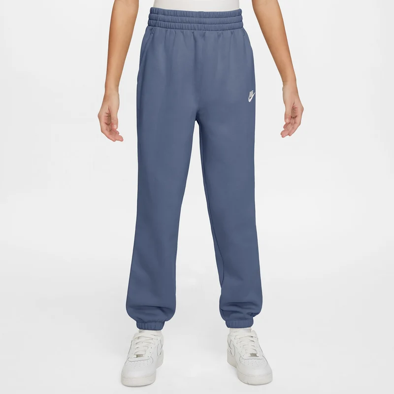 Club Fleece Loose Trainingshose Mädchen - blaugrau, blaugrau