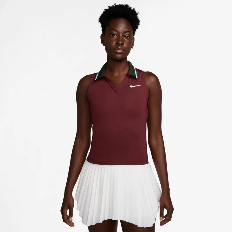 Court Dri-FIT Slam Tank-Top Damen-Dunkelrot