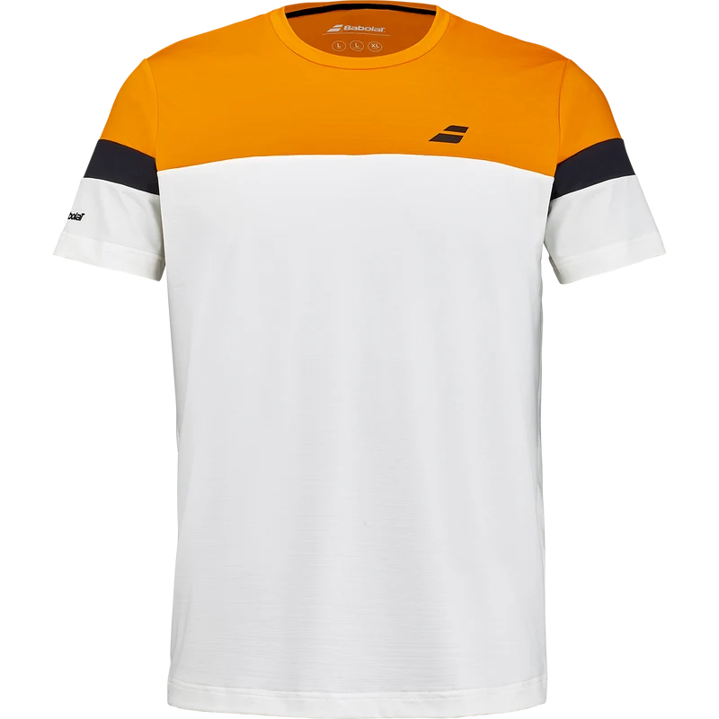 Babolat Men's Crew Neck Tee Orange/Cream
