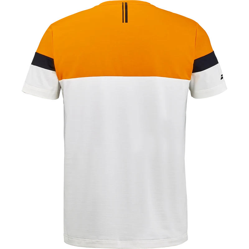 Babolat Men's Crew Neck Tee Orange/Cream