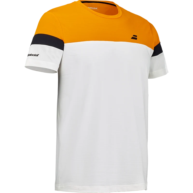 Babolat Men's Crew Neck Tee Orange/Cream