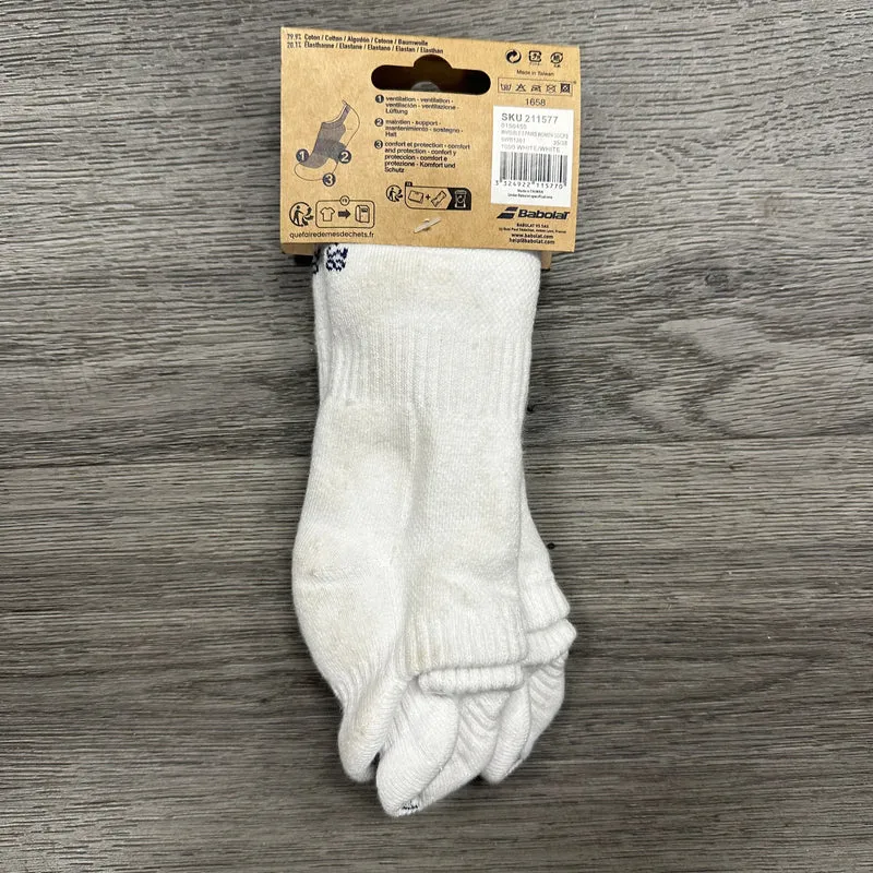 Babolat Invisible 2 Pack Women Socks White OUTLET