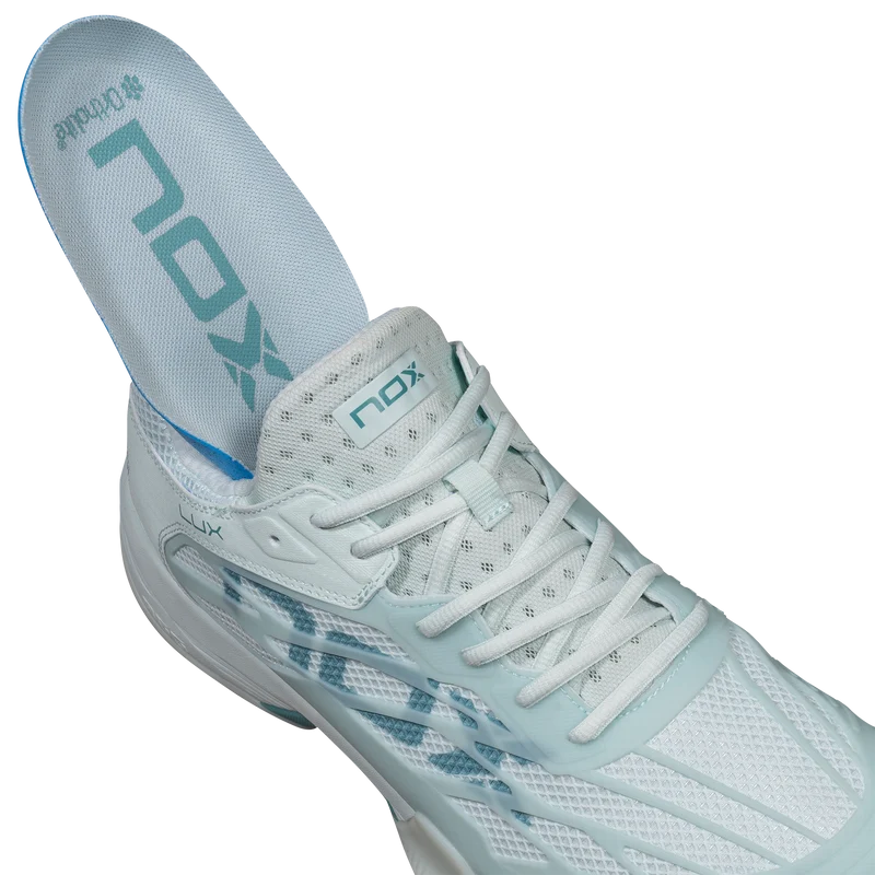 Nox Women's AT10 Lux Padel Shoes 26 Morning Mist Turquoise