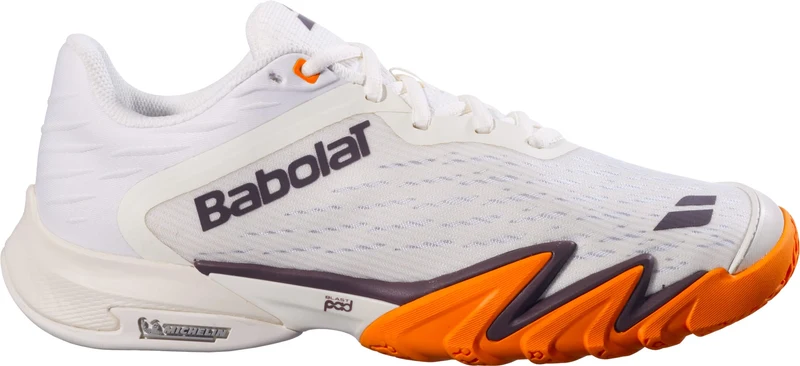 Babolat Premura 3 Mens Padel Shoes - Cream / Orange