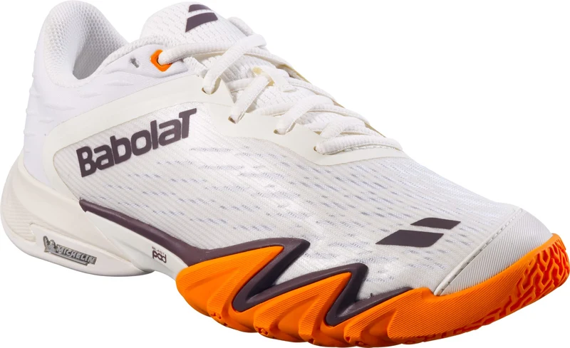Babolat Premura 3 Mens Padel Shoes - Cream / Orange