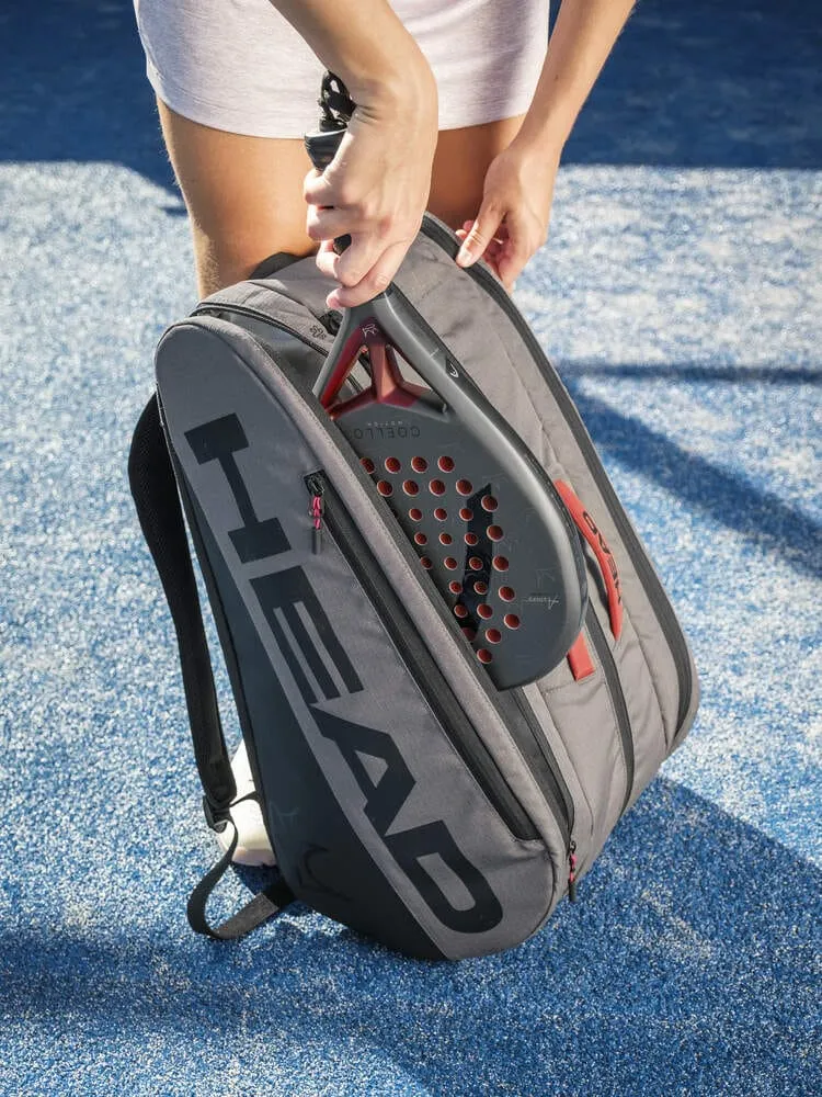 HEAD Coello Tour Padel Racket Bag L - Dark Grey