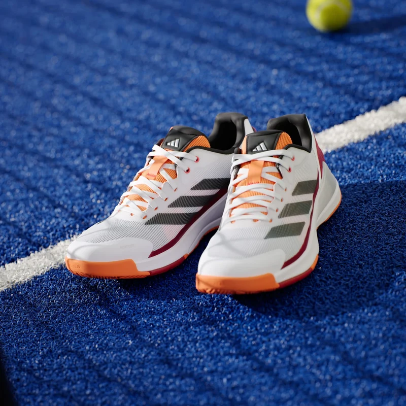 ADIDAS Crazyquick LS Mens Padel Shoes - White / Orange