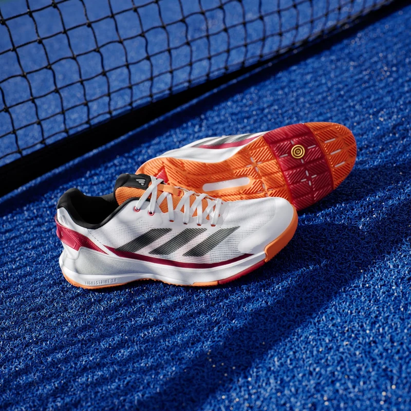 ADIDAS Crazyquick LS Mens Padel Shoes - White / Orange