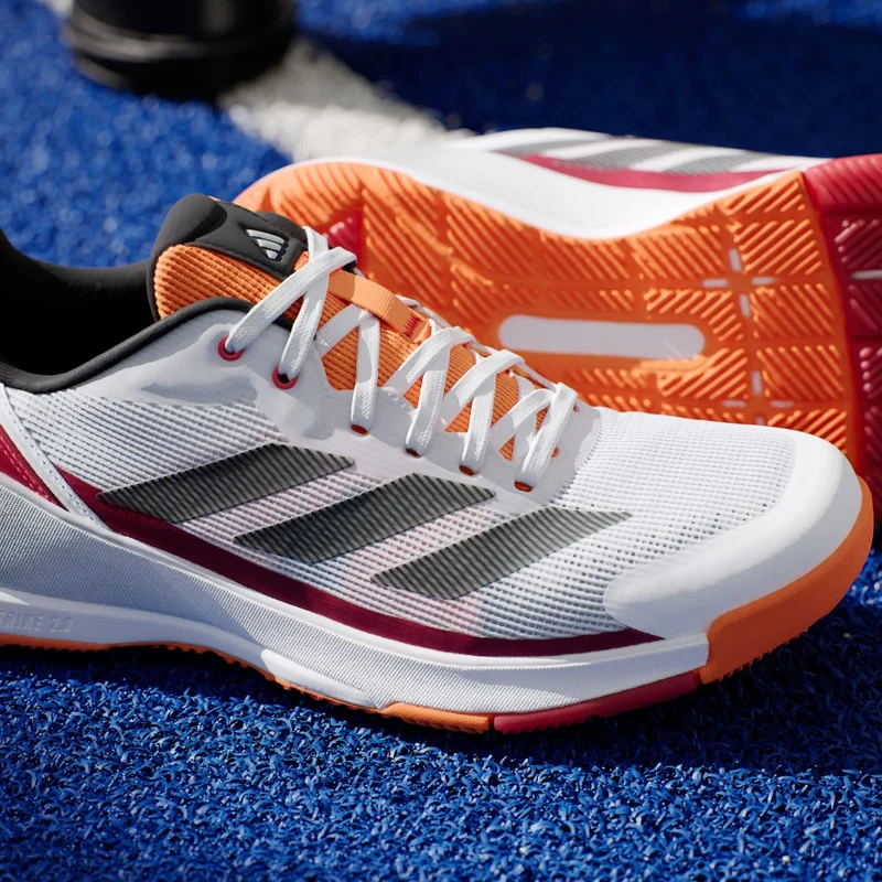 ADIDAS Crazyquick LS Mens Padel Shoes - White / Orange