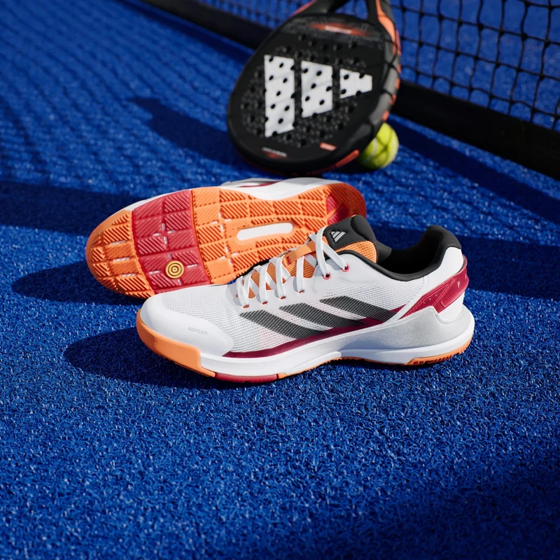 ADIDAS Crazyquick LS Mens Padel Shoes - White / Orange