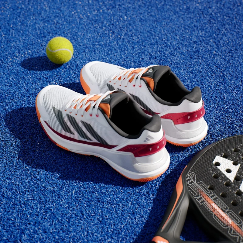 ADIDAS Crazyquick LS Mens Padel Shoes - White / Orange