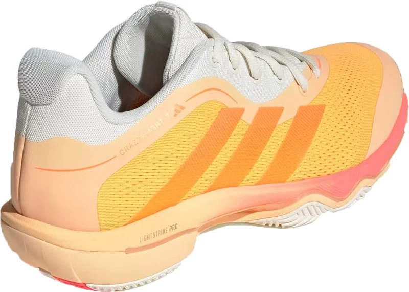 ADIDAS Crazyflight 7 Indoor Mens Padel Shoes - Lucid Tangerine / Lucid Orange / Off White