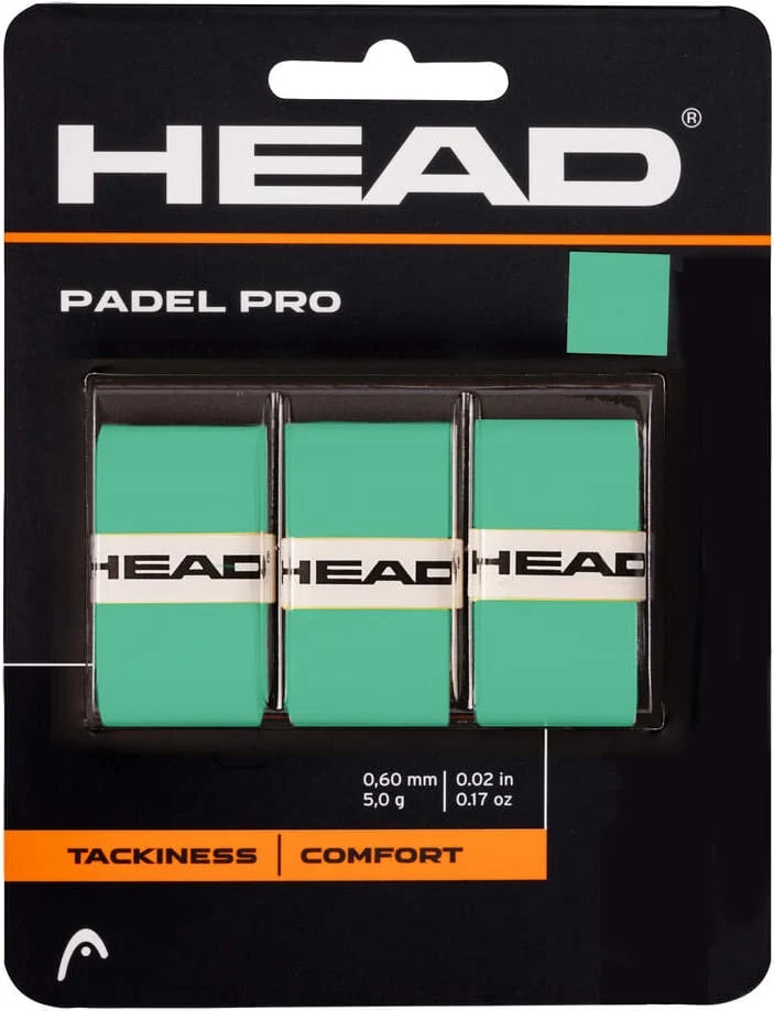 HEAD Padel Pro Overgrips - Mint (3 Pack)