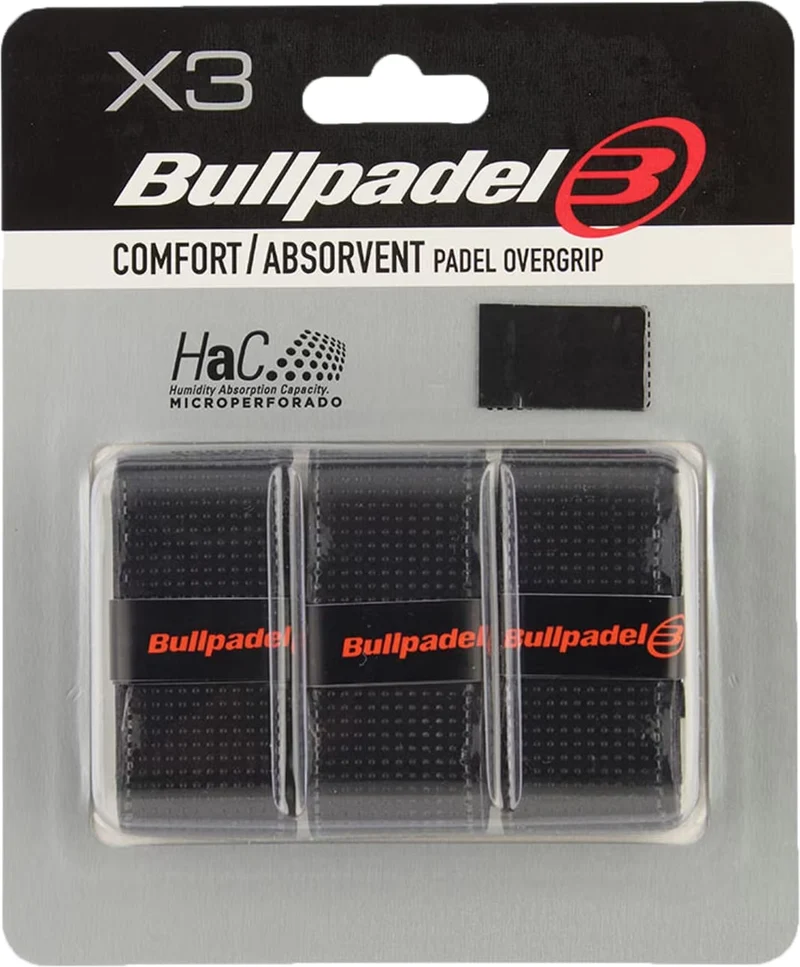 Bullpadel GB-1201 Padel Overgrips - Black